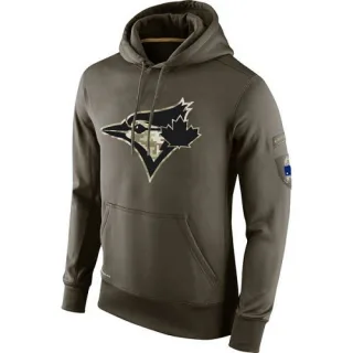 Toronto Blue Jays Antigua Victory Pullover Hoodie - Olive